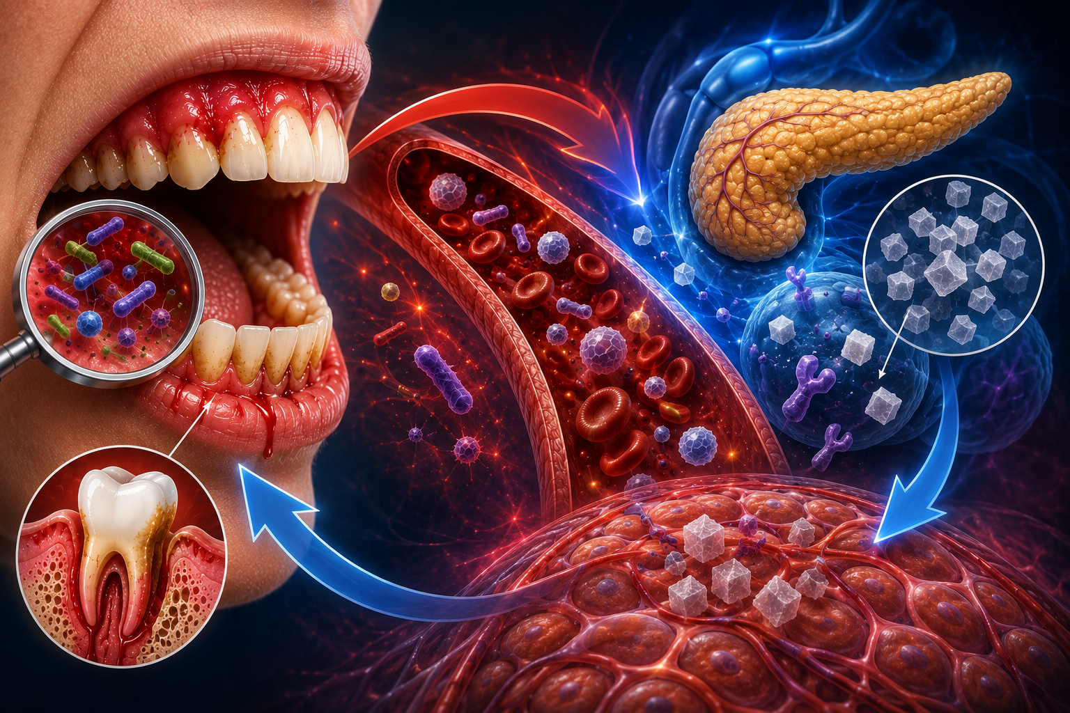Diabetes and gum disease